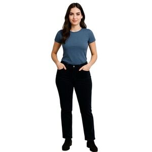 Michael Kors Corduroy Jeans Womens 12 Blue Cords y2k Mid Rise Casual Stretch